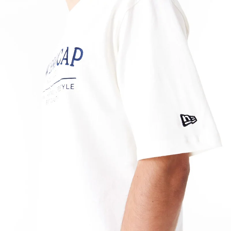 New Era Graphic White Oversized T-Shirt