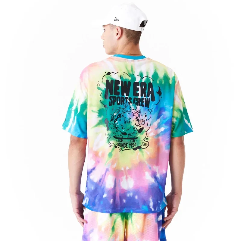 New Era Tie Dye Multi-Coloured Oversized T-Shirt