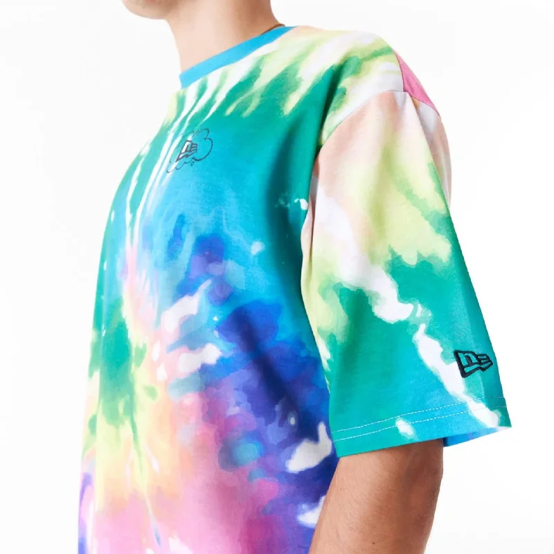 New Era Tie Dye Multi-Coloured Oversized T-Shirt