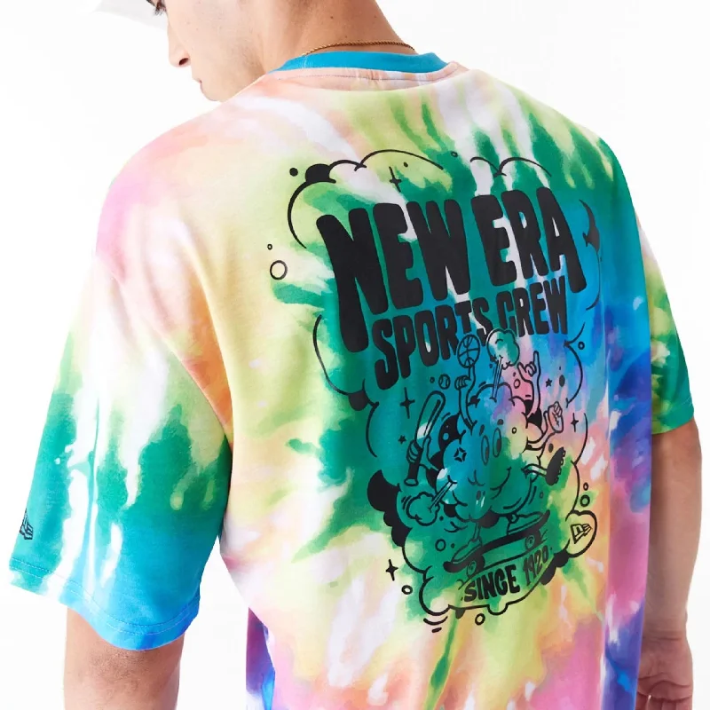 New Era Tie Dye Multi-Coloured Oversized T-Shirt