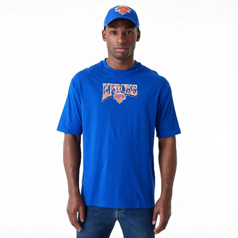 New York Knicks NBA Championship Blue Oversized T-Shirt