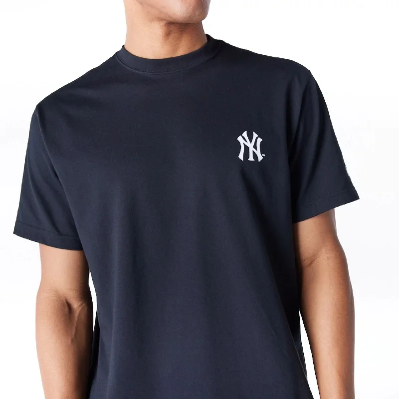 New York Yankees MLB Flower New Era Korea Black T-Shirt