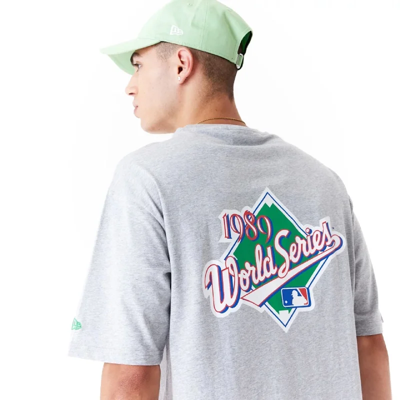 Oakland Athletics MLB World Series Grey Oversized T-Shirt