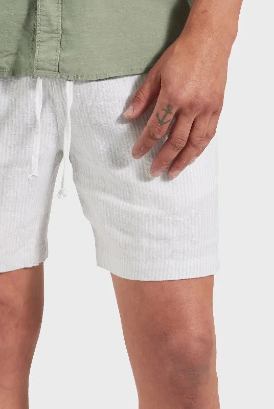 Stripe Riviera Linen Short