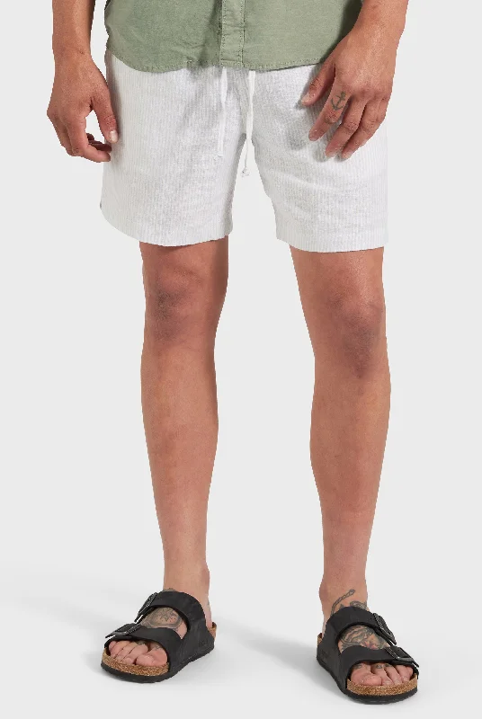 Stripe Riviera Linen Short