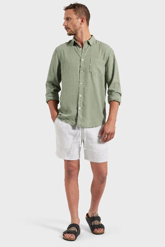 Stripe Riviera Linen Short