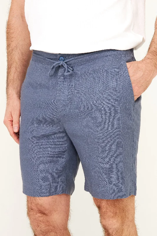 Linen Resort Short - Vintage Indigo