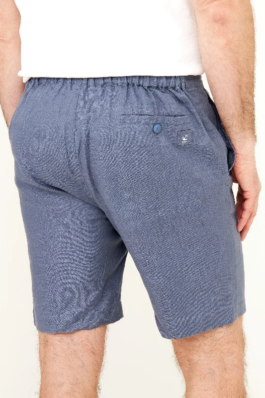 Linen Resort Short - Vintage Indigo