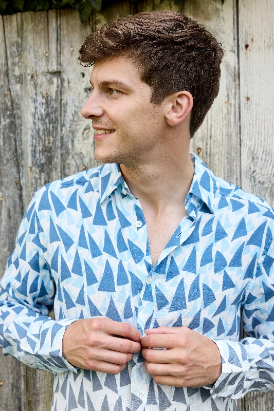 Jeremy Linen Shirt - Opti Blue Regatta