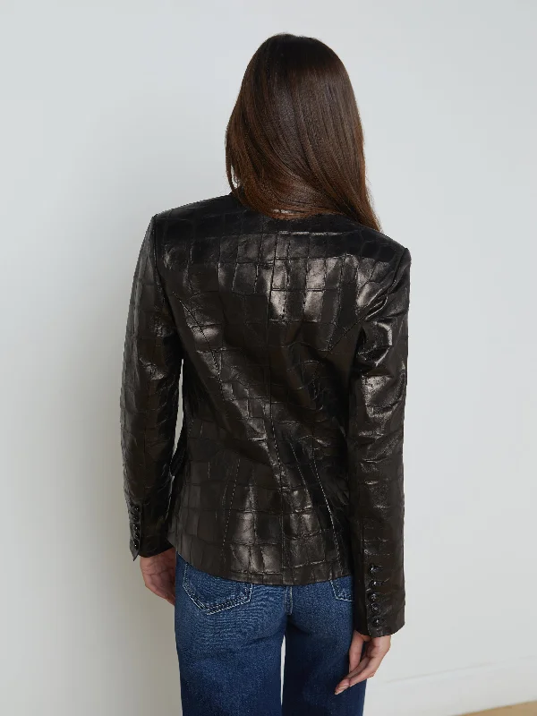 Kenzie Leather Blazer