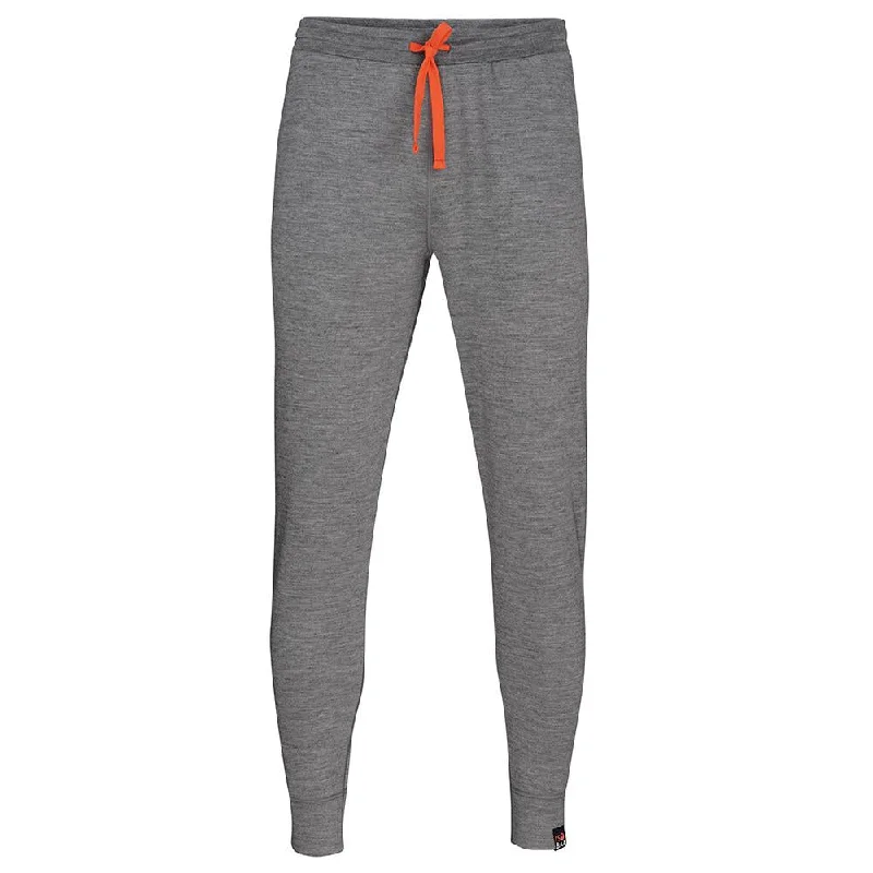 Mens Merino 260 Lounge Cuffed Joggers (Charcoal/Orange)