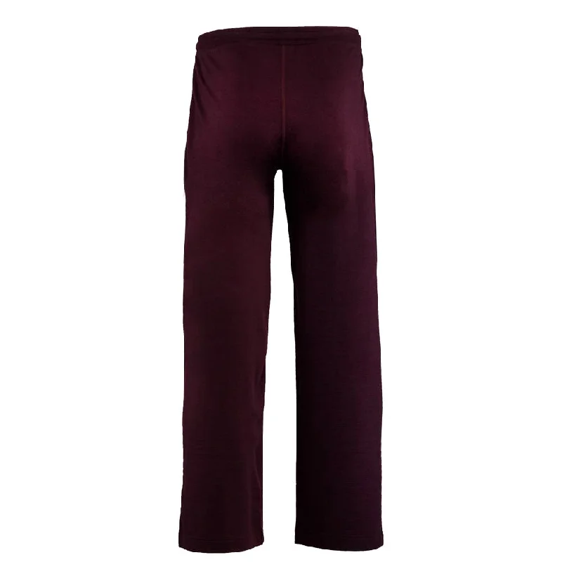 Mens Merino 260 Lounge Loose Joggers (Wine/Navy)