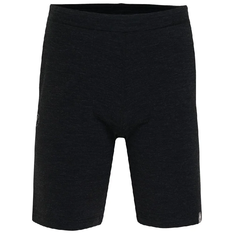 Mens Merino Blend 200 PJ Shorts (Black Melange)