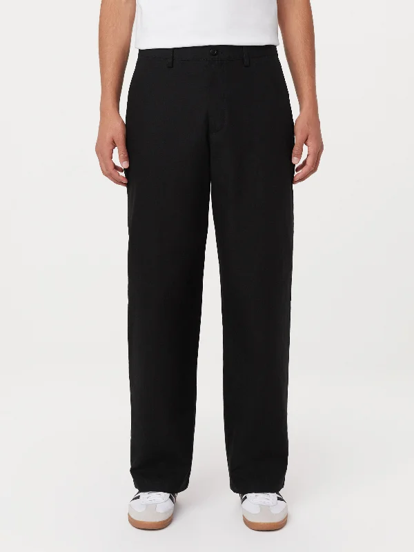 The Theo Baggy Ripstop Pant in Washed Black