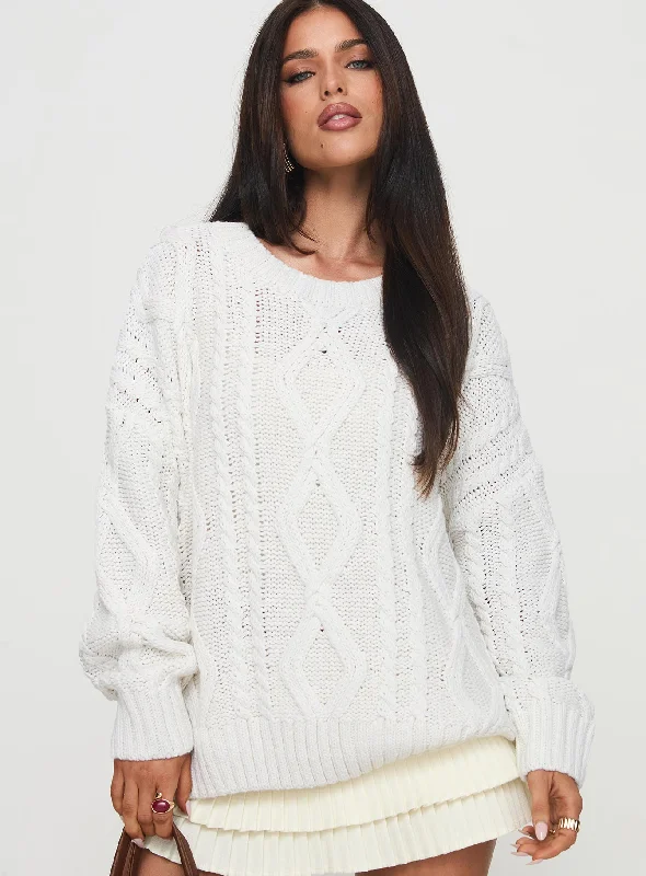 Anaya Oversized Sweater White