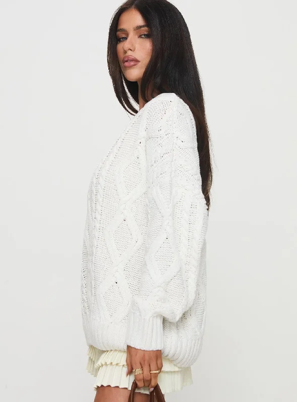 Anaya Oversized Sweater White