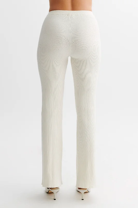 Calypso Knit Trousers - Ivory