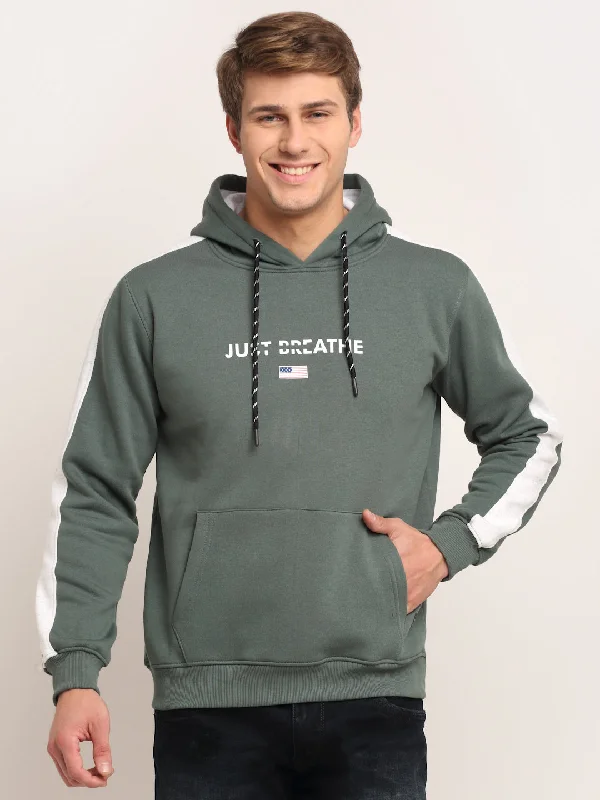 Cantabil Green Sweatshirt for Men's