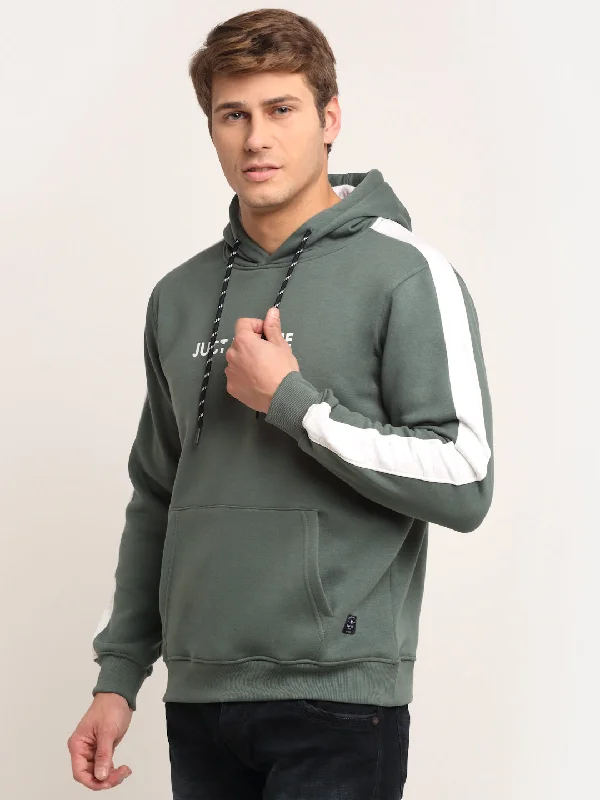 Cantabil Green Sweatshirt for Men's