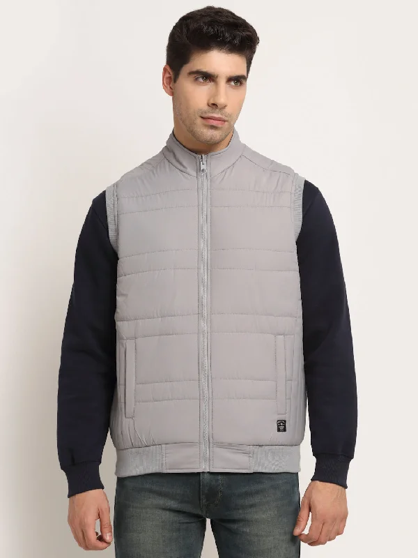 Cantabil Grey & Navy Men's Reversible Jacket