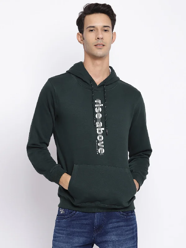 Cantabil Men Bottle Green Sweatshirt