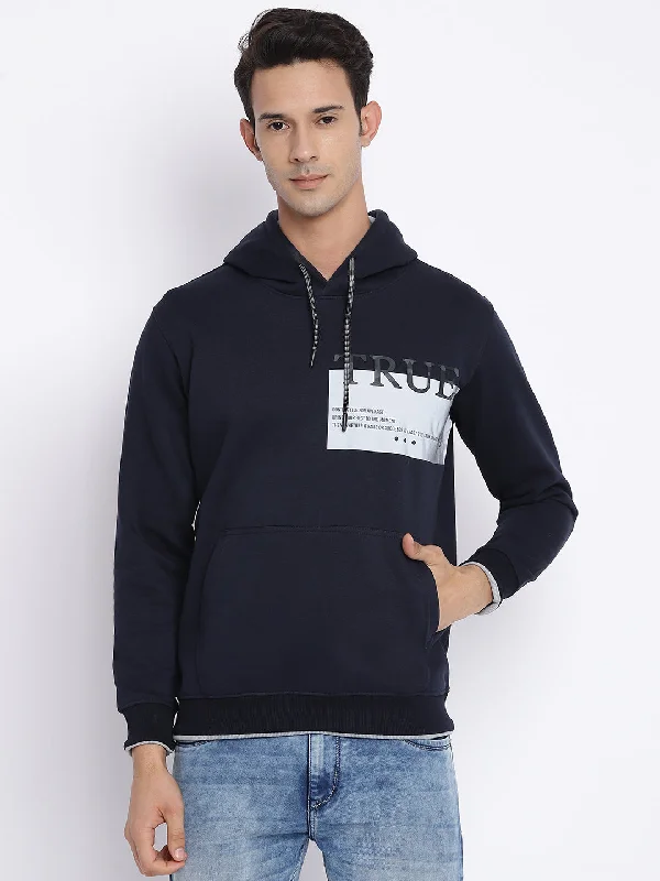 Cantabil Men Navy Sweatshirt