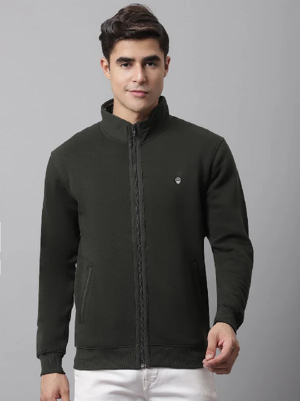 Cantabil Men Olive Sweatshirt