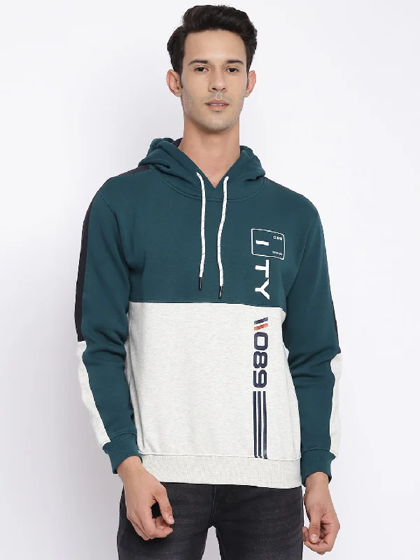 Cantabil Men Teal Sweatshirt