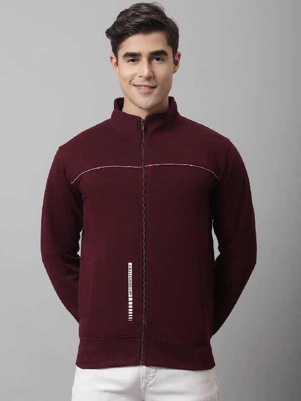 Cantabil Men Wine Sweatshirt