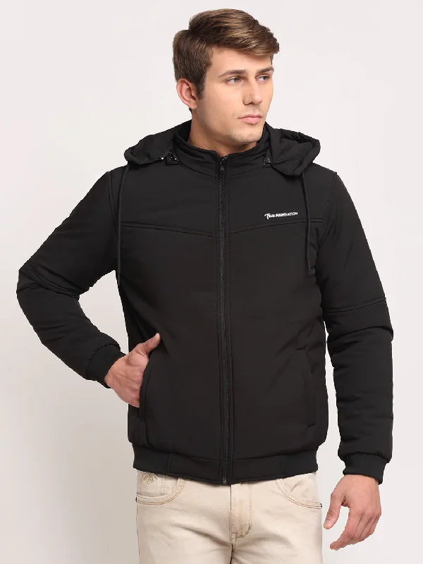 Cantabil Men's Black Jacket