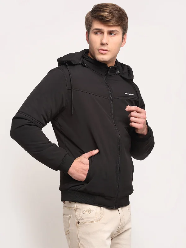 Cantabil Men's Black Jacket