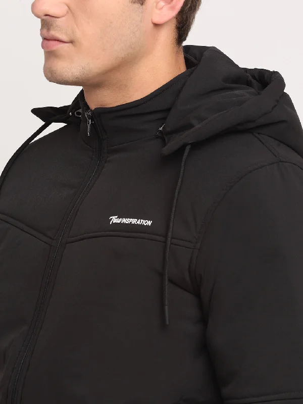 Cantabil Men's Black Jacket