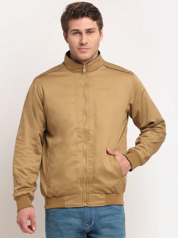 Cantabil Men's Khaki Reversible Jacket