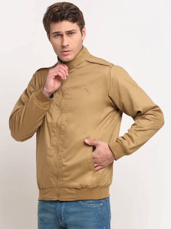 Cantabil Men's Khaki Reversible Jacket