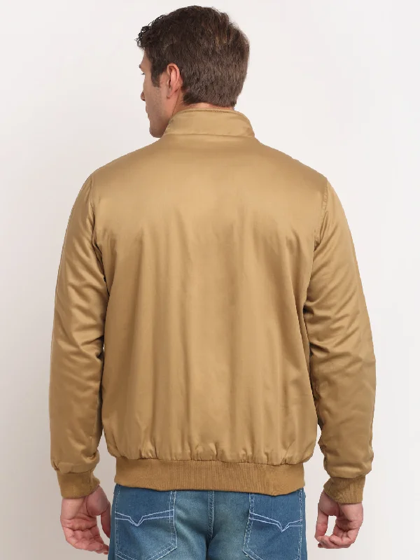 Cantabil Men's Khaki Reversible Jacket