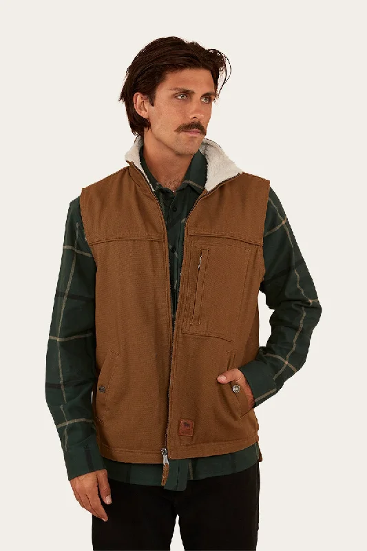 High Country Mens Vest - Tawny Brown