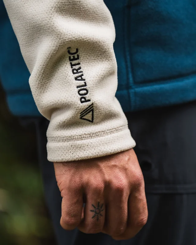 Men's Highland Recycled Polartec® Fleece - Corsair/ Vintage White