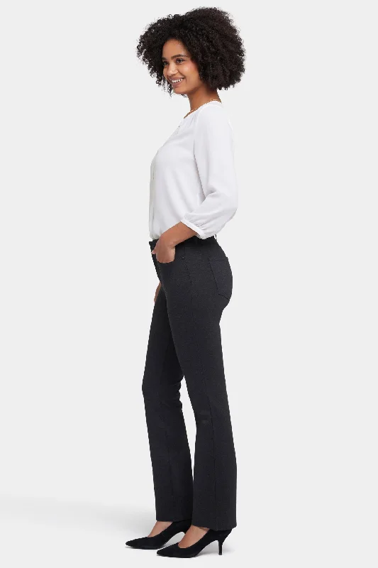 Marilyn Straight Pants - Charcoal Heathered