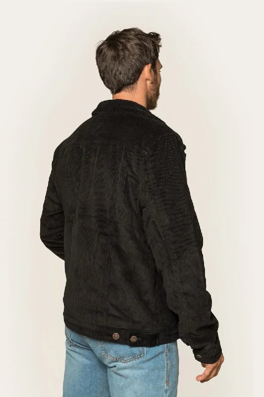 Milawa Mens Corduroy Jacket - Black