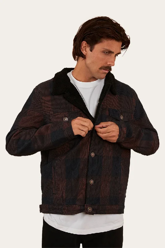 Milawa Mens Corduroy Jacket - Dark Oak