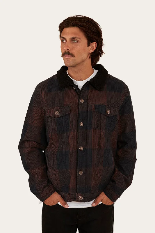 Milawa Mens Corduroy Jacket - Dark Oak