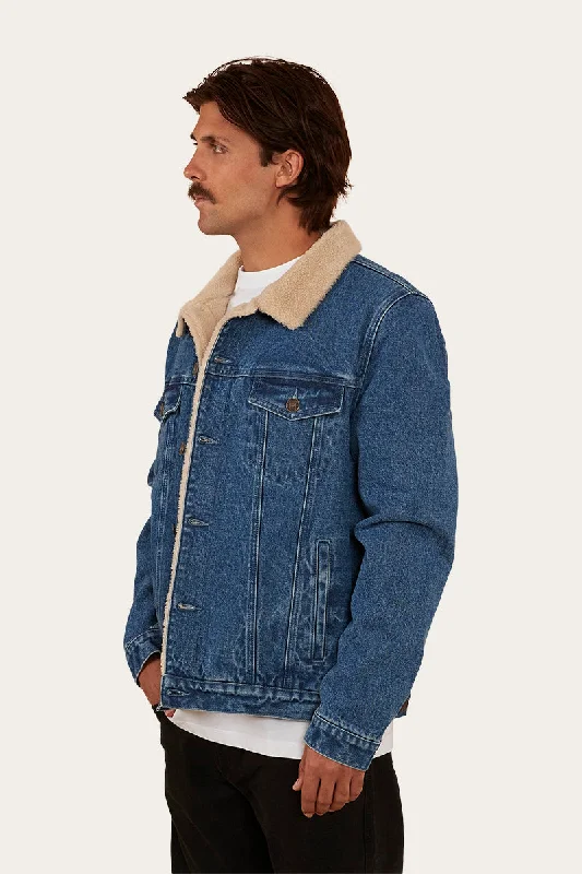 Milawa Mens Jacket - Mid Wash Blue