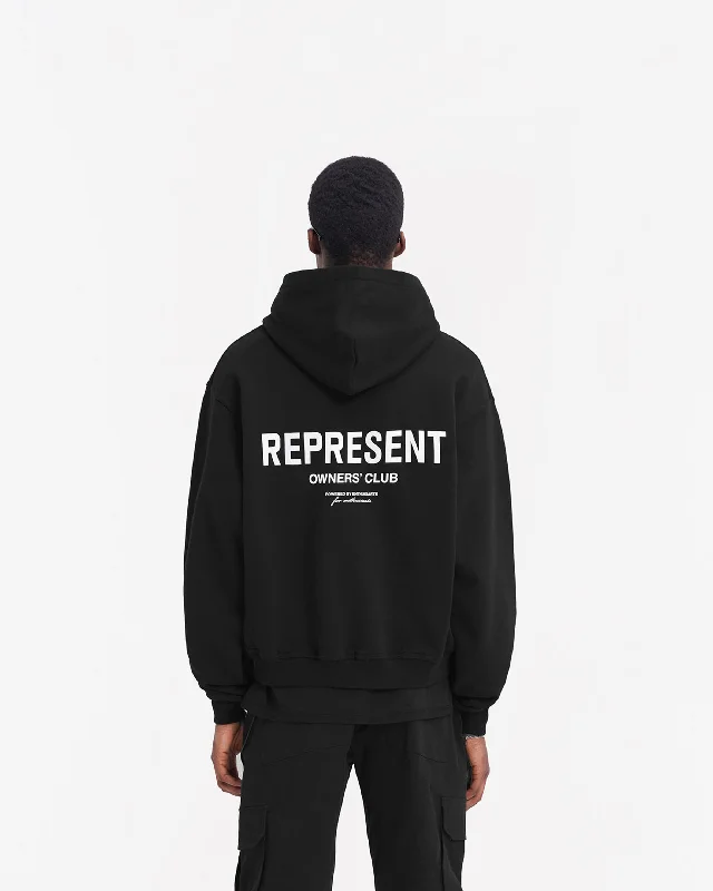 Represent Owners Club Zip Hoodie - Black