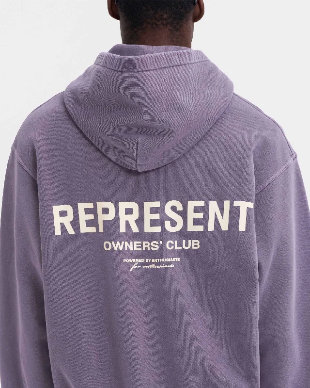 Represent Owners Club Zip Hoodie - Vintage Violet