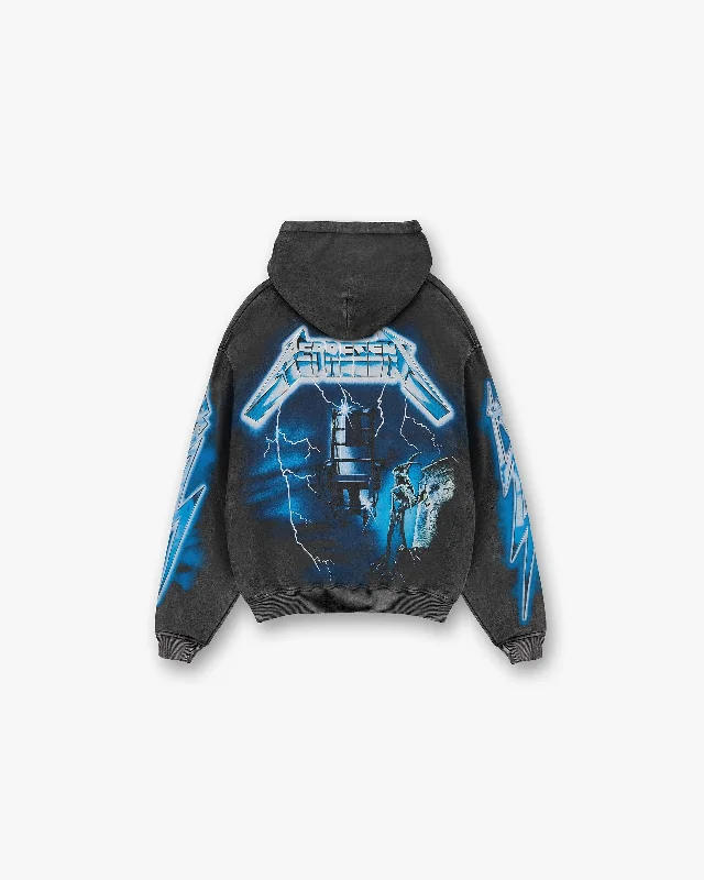 Represent X Metallica™️ Ride The Lightning Hoodie - Vintage Grey