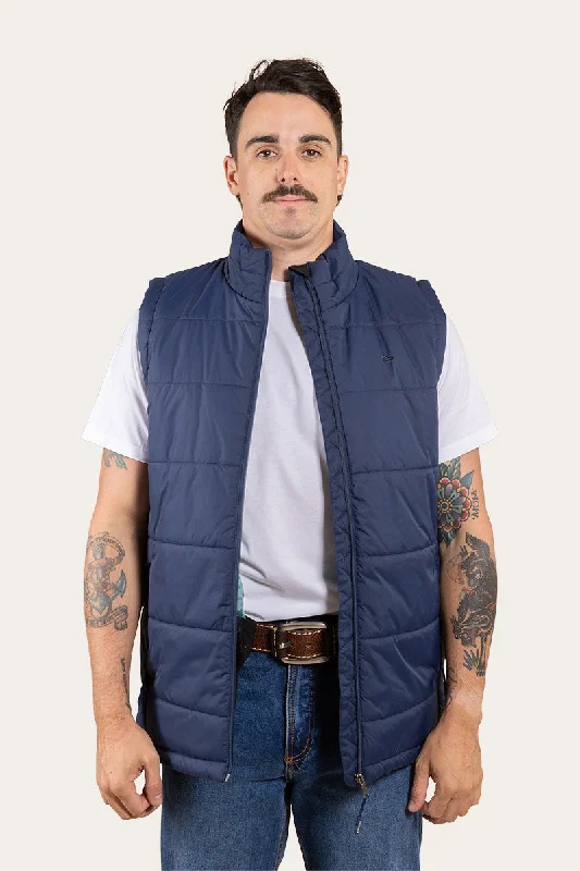 Trooper Mens Puffer Vest - Dark Navy