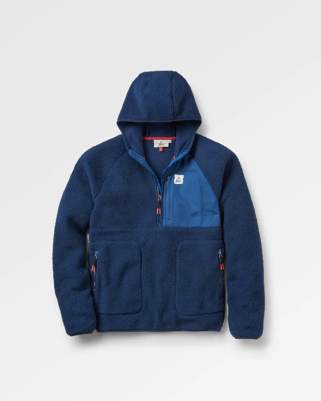 Ventura 1/2 Zip Recycled Sherpa Fleece - Rich Navy