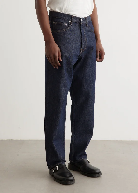 Hard Twist Denim Wide Pants