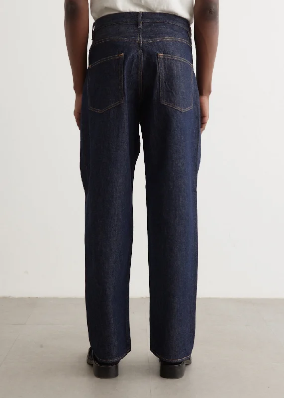 Hard Twist Denim Wide Pants