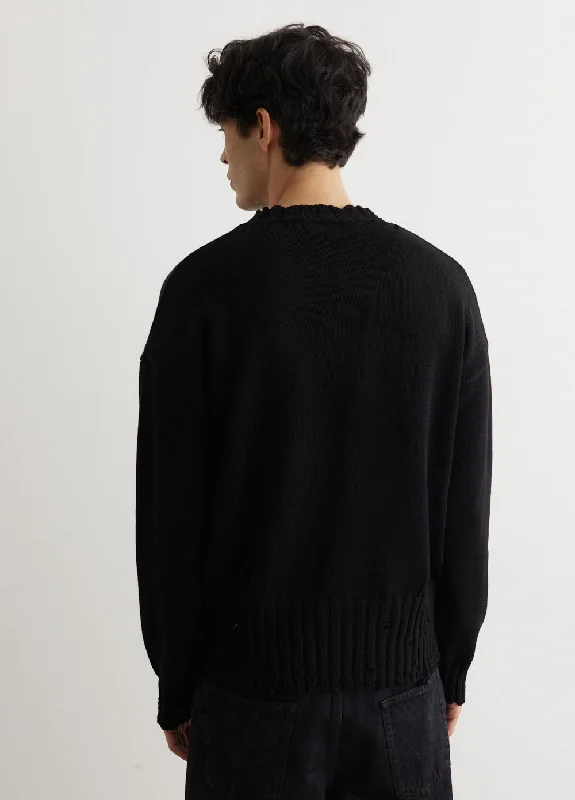 Destroyed Crewneck Knit